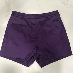 Marciano High Waist Deep Purple Satin Shorts